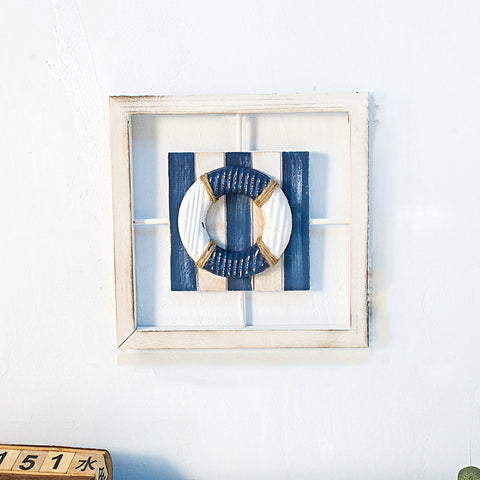 3D Blue White Frame - HOMYEA