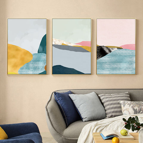 Pink Landscape Wall Art - HOMYEA