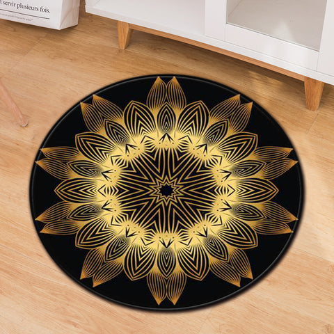 Ethnic Style Round Carpet - HOMYEA