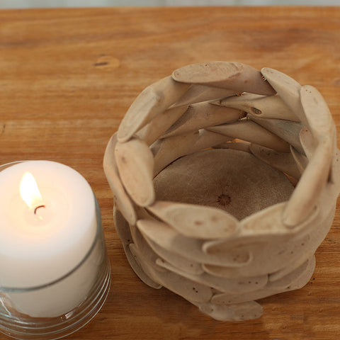 Home Handmade Design Round Candle Holder - HOMYEA