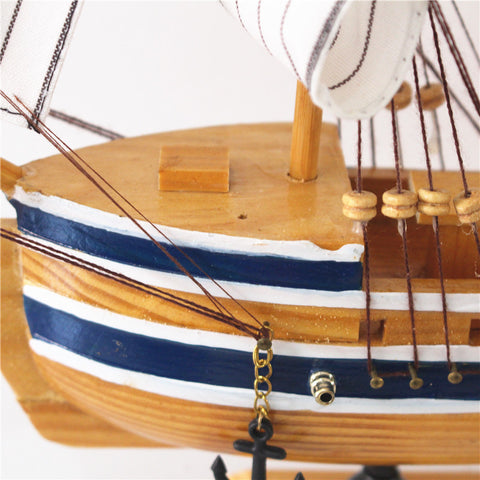 Wooden Sailboat Model - HOMYEA