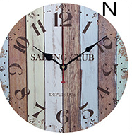 Vintage Wooden Wall Clock - HOMYEA