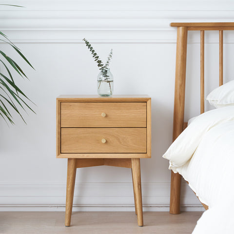 Modern Creative Wooden Nightstand - HOMYEA