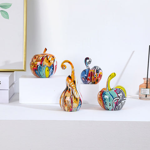 Colorful Fruit Statue Modern Home Decor - HOMYEA