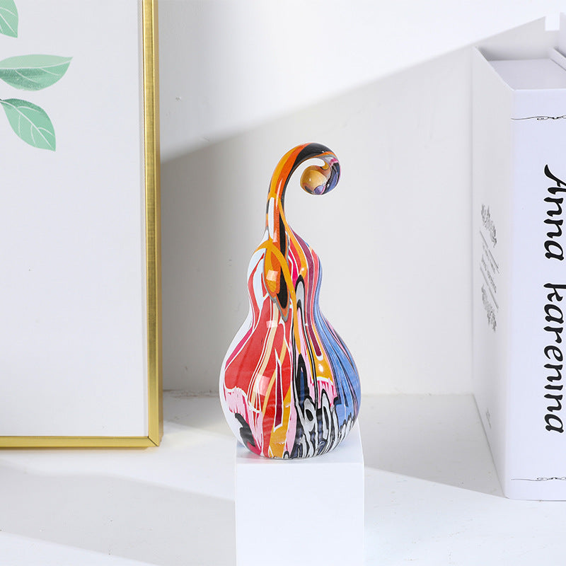 Colorful Fruit Statue Modern Home Decor - HOMYEA