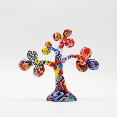 Colorful Tree Resin Sculpture - HOMYEA