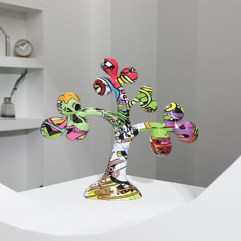 Colorful Tree Resin Sculpture - HOMYEA