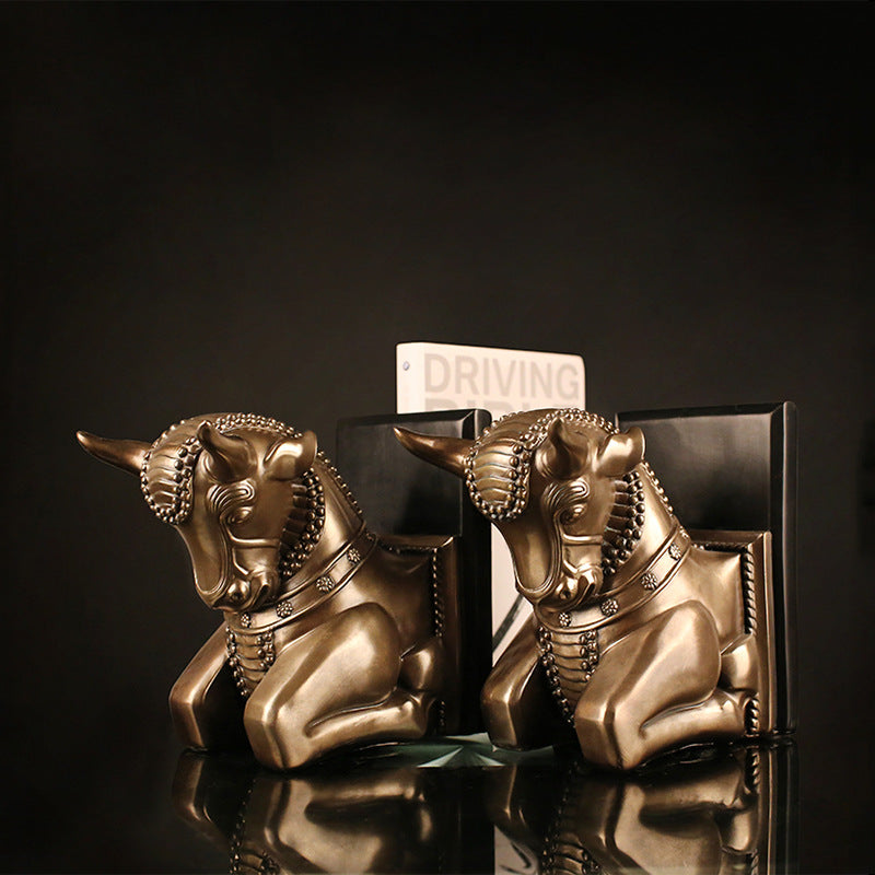 Cow Sculptures Bookends - HOMYEA