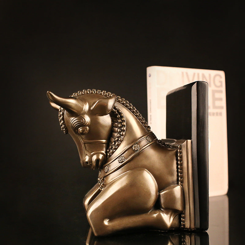 Cow Sculptures Bookends - HOMYEA