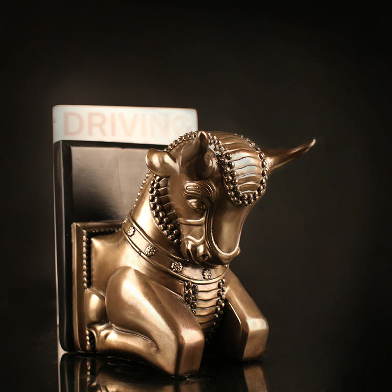 Cow Sculptures Bookends - HOMYEA