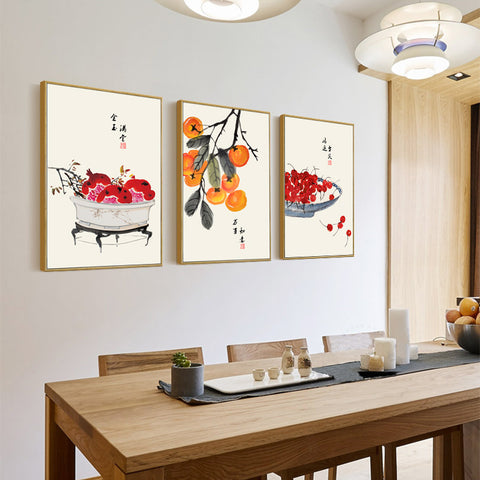 Chinese Fruit Wall Art - HOMYEA