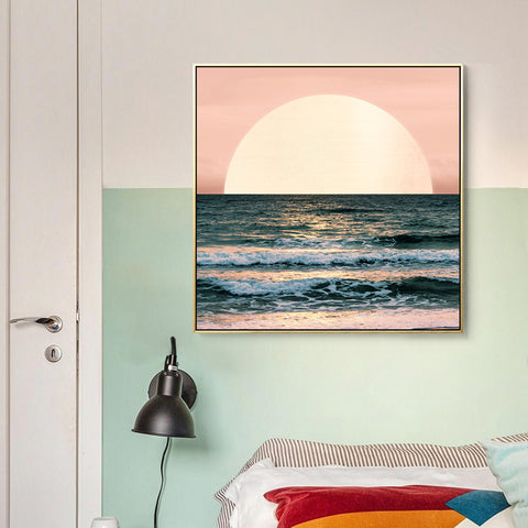 Sunrise Coast Sea Wall Art - HOMYEA