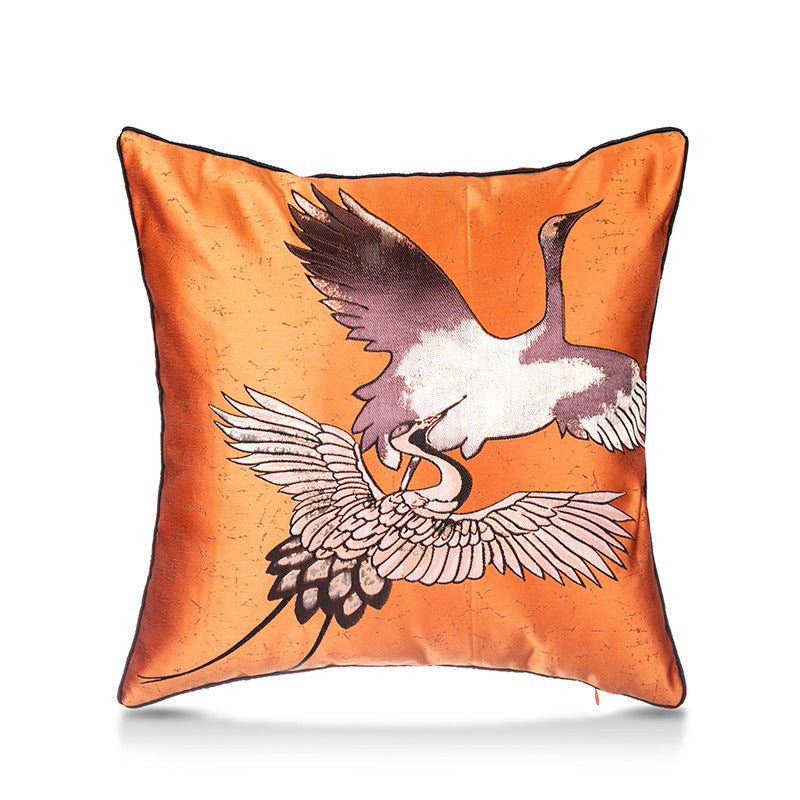 Crane Square Pillow Cover - HOMYEA