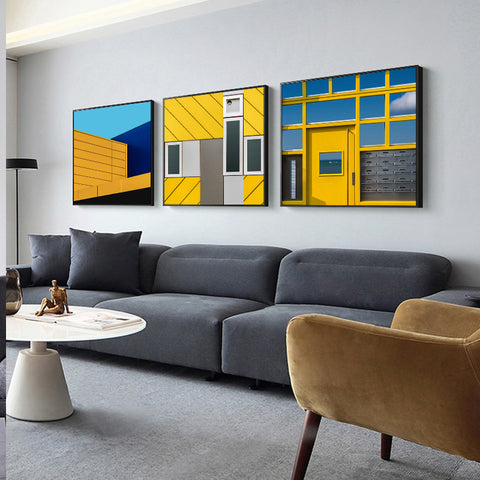 Modern Abstract Architectural Wall Art - HOMYEA