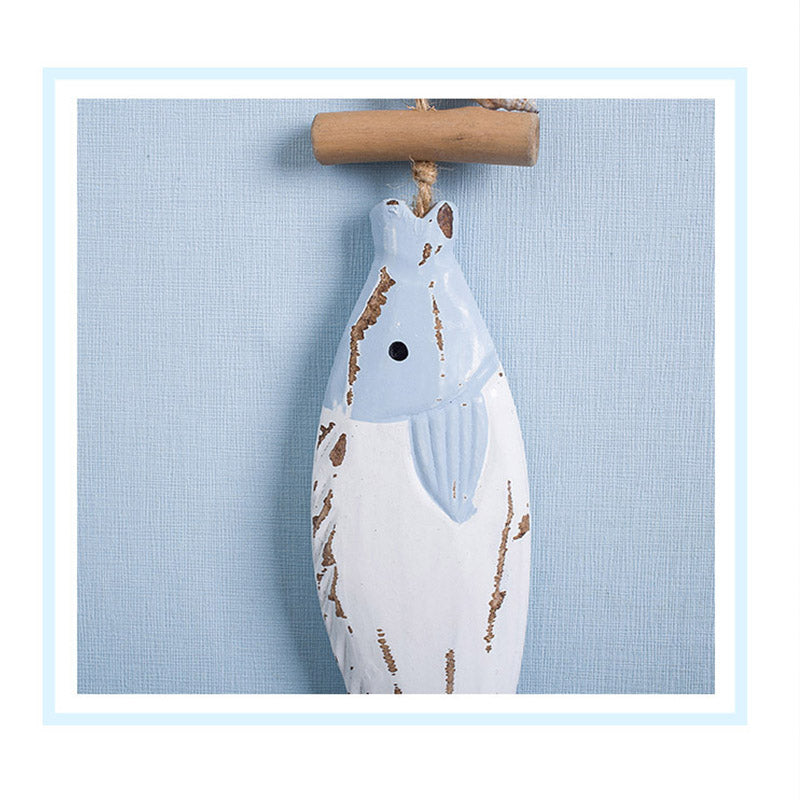 Wooden Shell Tricolor Fish Pendant - HOMYEA