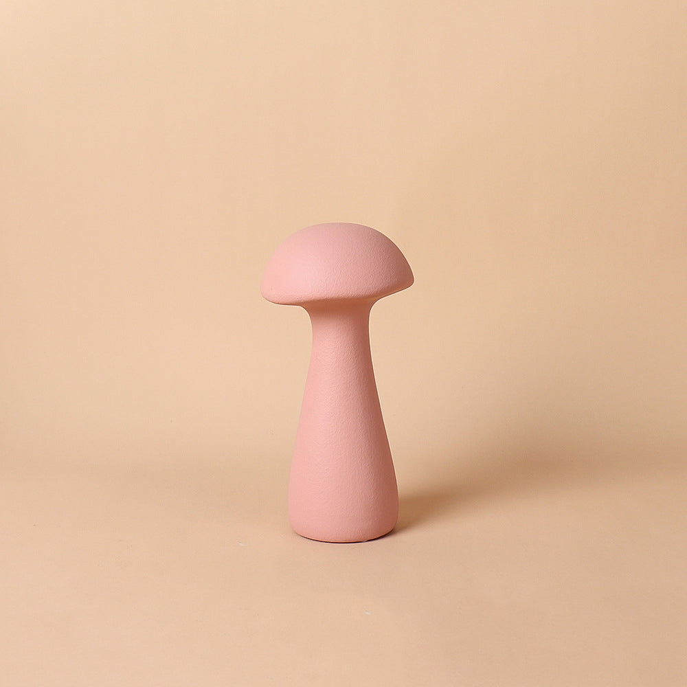 Morandi Ceramic Mushroom Ornaments - HOMYEA