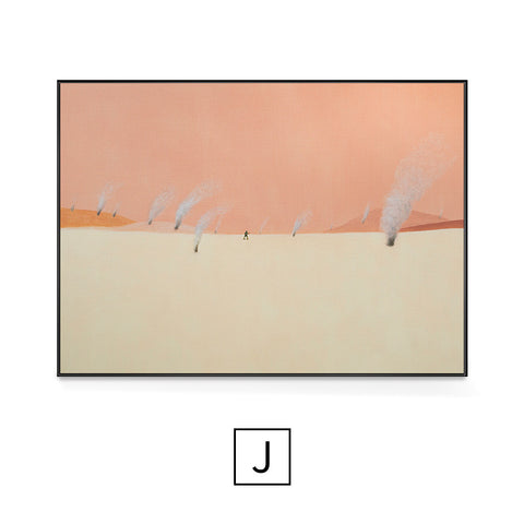 Pink Landscape Wall Art - HOMYEA