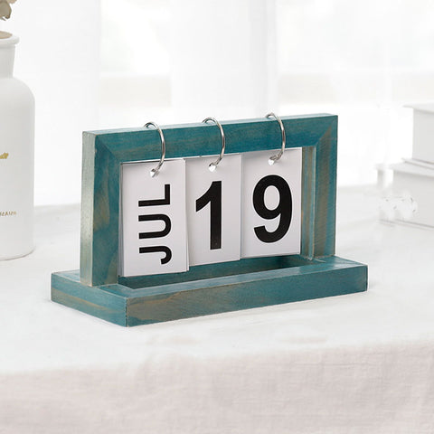 Wooden Page-turning Calendar - HOMYEA