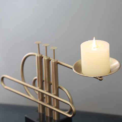 Modern Stainless Steel Candlestick - HOMYEA