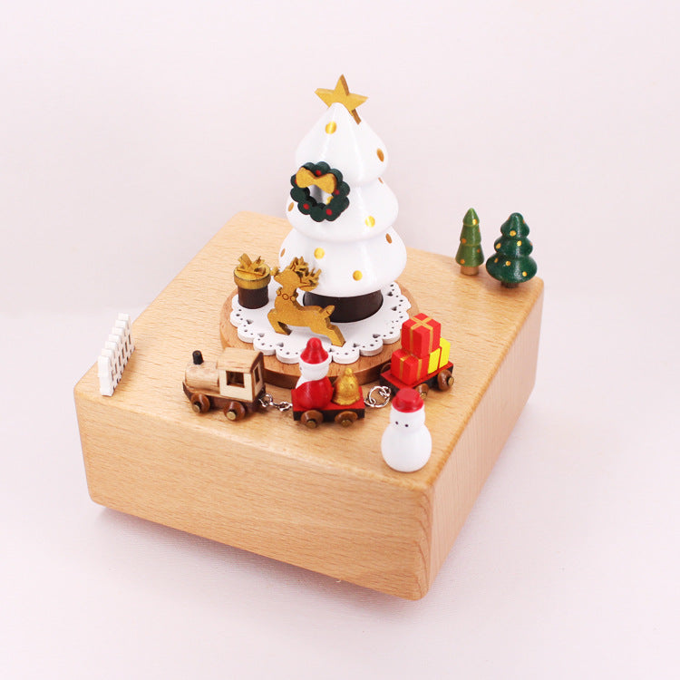 Christmas Wooden Music Boxes - HOMYEA