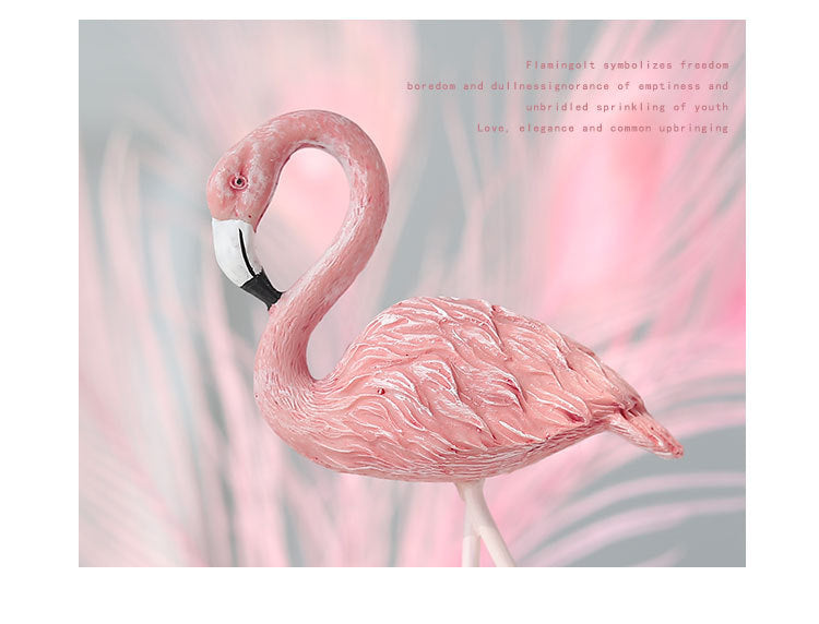 Creative Resin Flamingo Sculpture - HOMYEA