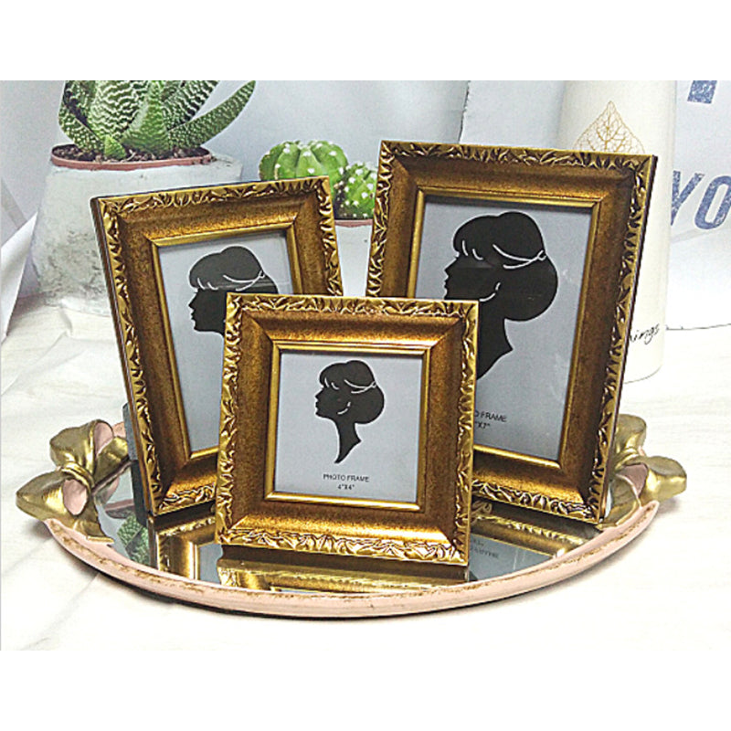 Gold Retro Resin Photo Frame - HOMYEA