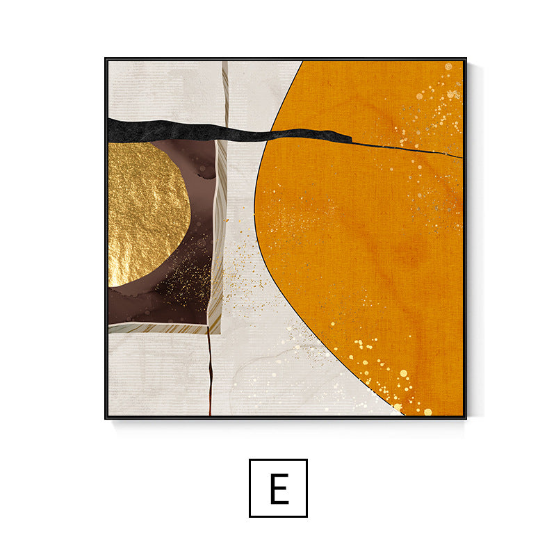 Orange Abstract Wall Art - HOMYEA