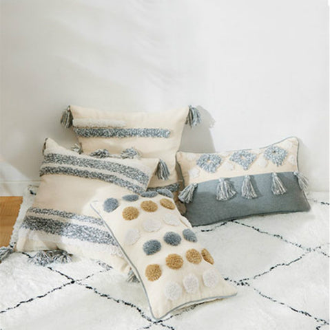 Cute Square Cotton Pillows - HOMYEA