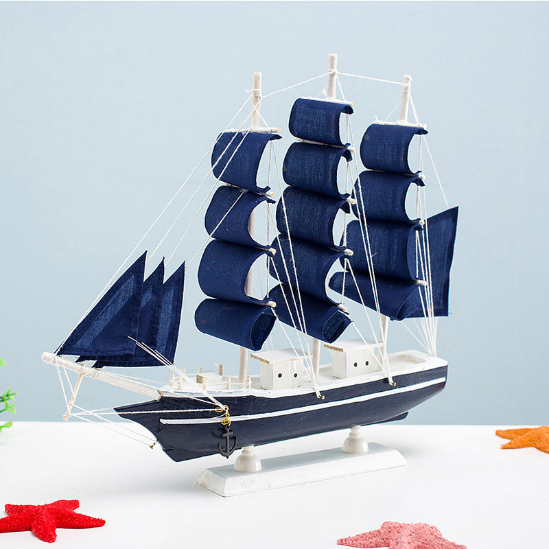 Wooden Sailboat Model - HOMYEA