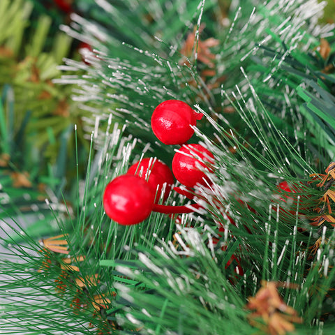 Christmas Pine Needle and Pine Cone Wreath - lovedécorart