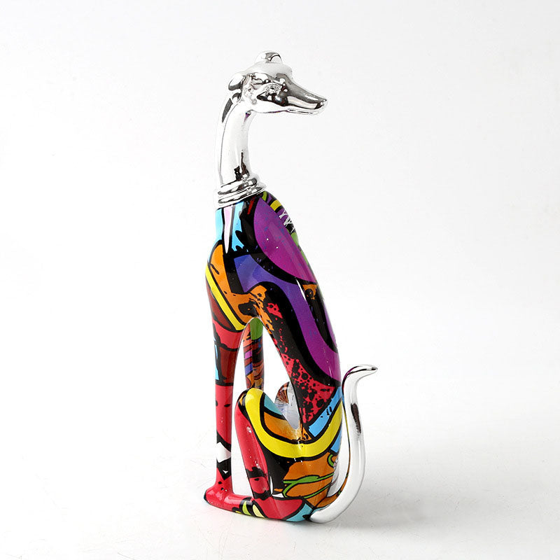 Dobermann Colorful Plating Sculpture - HOMYEA