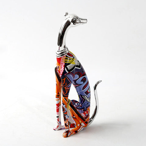 Dobermann Colorful Plating Sculpture - HOMYEA