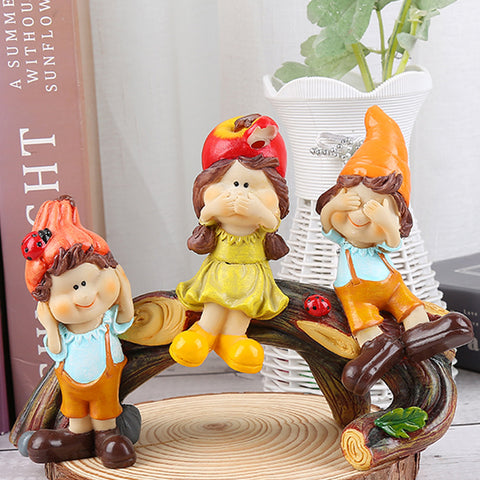 Elf Doll Stump Ornaments - HOMYEA