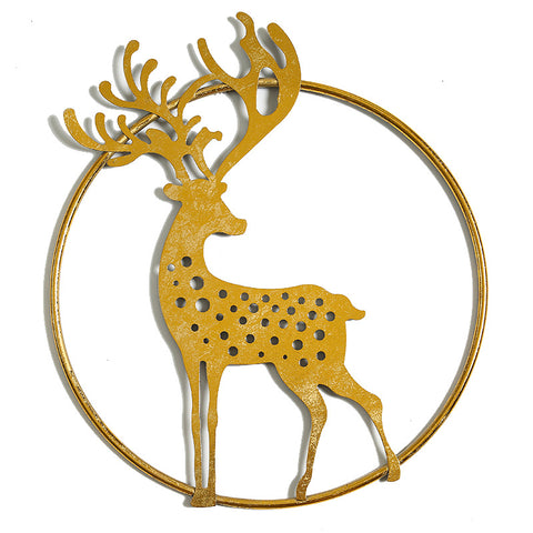 Metal Deer Wall Hanging Decor-Set of 4 - HOMYEA