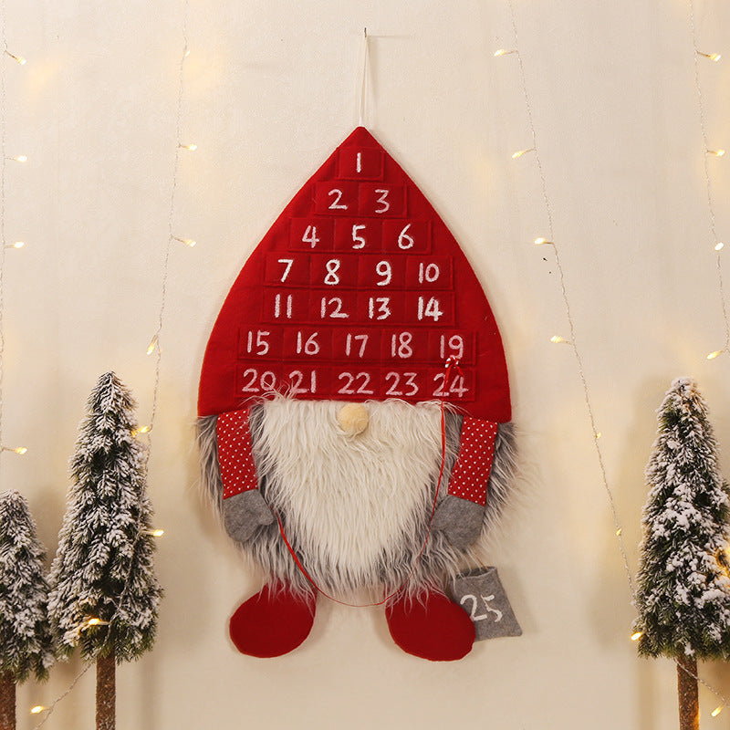 Christmas Countdown Calendar Wall Accents - HOMYEA