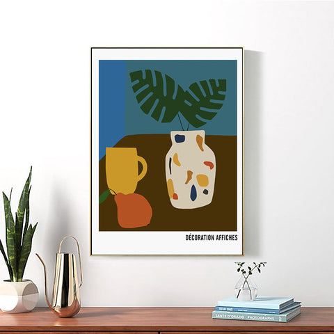 Green Plant Wall Art - HOMYEA