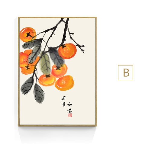 Chinese Fruit Wall Art - HOMYEA