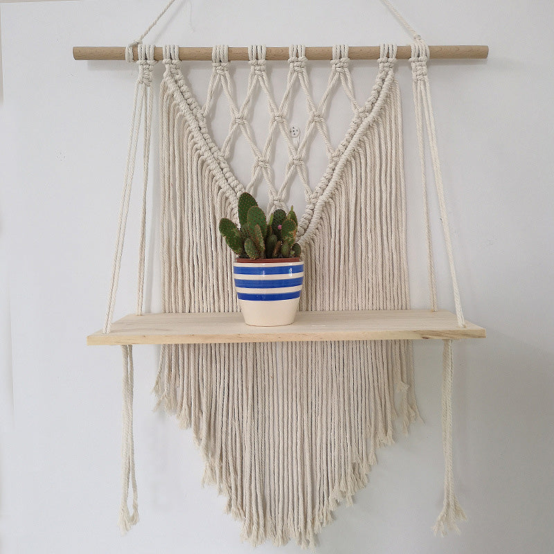 Bohemian Hand Woven Wall Shelf - HOMYEA