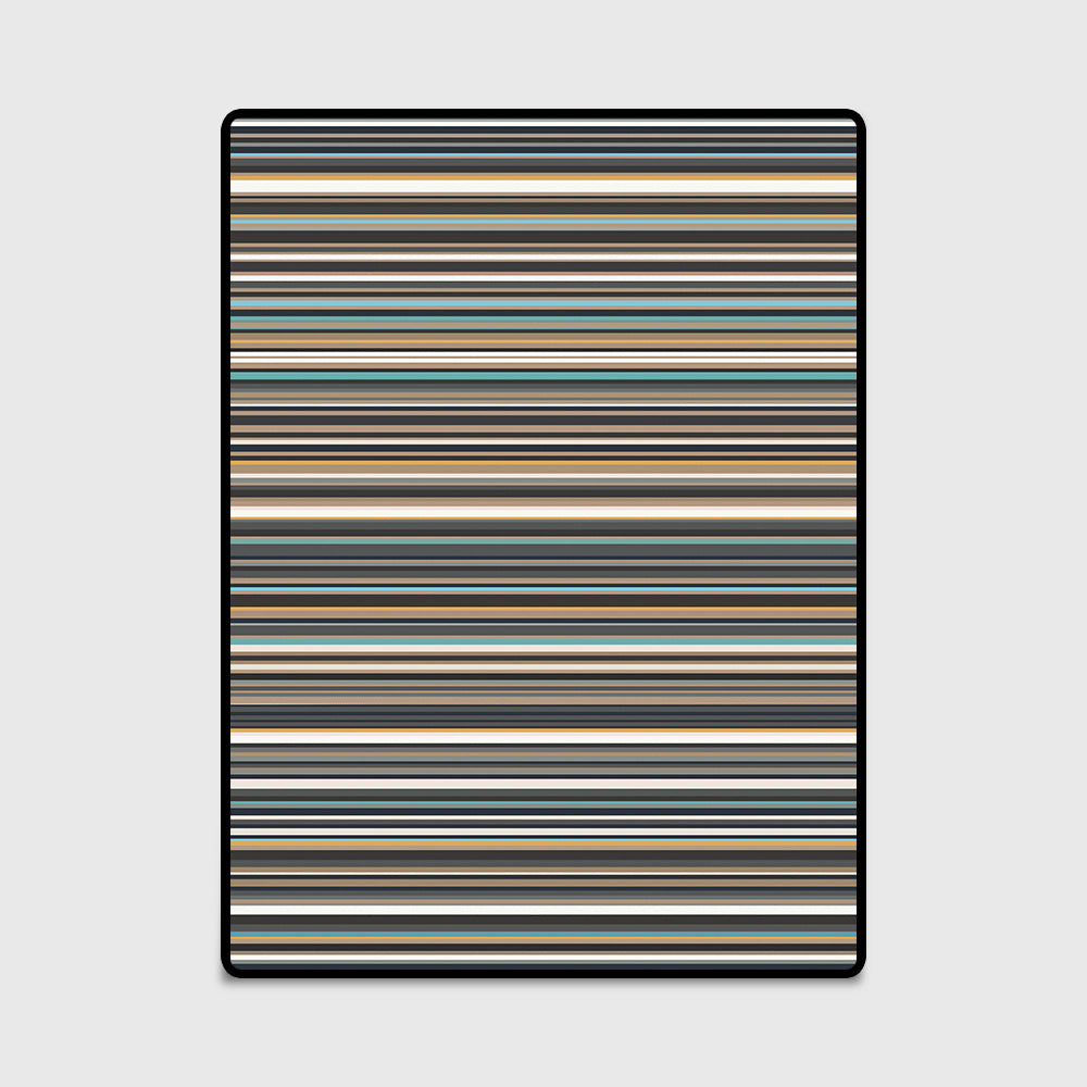 Striped Rectangular Rugs - HOMYEA