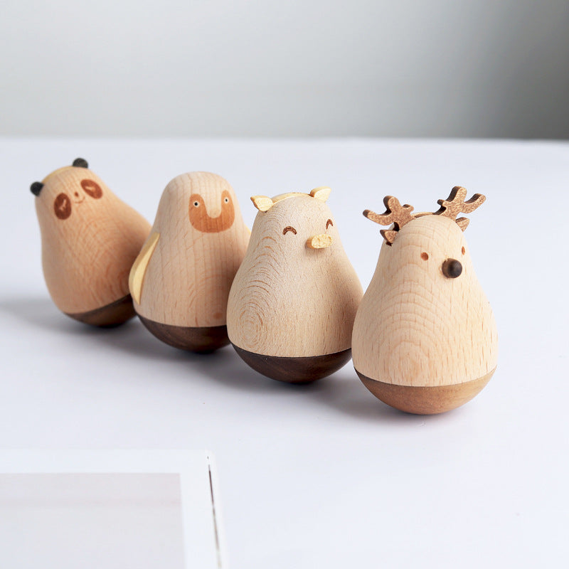 Small Wooden Animal Tumbler - HOMYEA