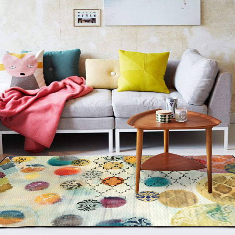 Watercolor Dotted Rectangular Rugs - HOMYEA