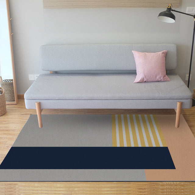 Geometric Polyester Rectangular Rugs - HOMYEA