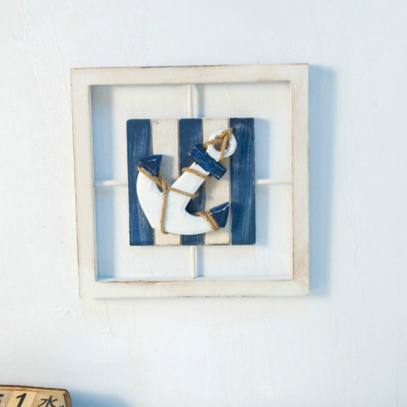 3D Blue White Frame - HOMYEA