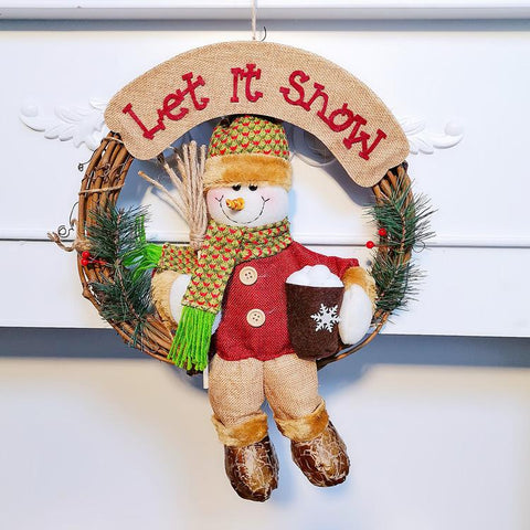 Christmas Decoration Door Hanging Wreath - HOMYEA