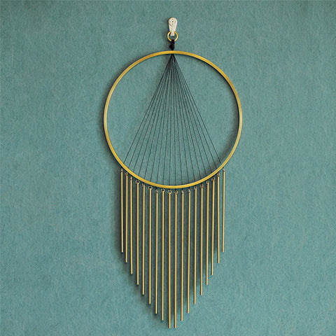 Simple Brass Tassels Wall Hanging - HOMYEA