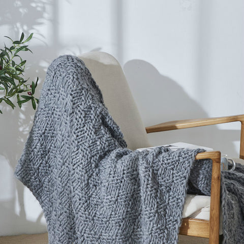 Iceland Yarn Rectangular Blanket - HOMYEA