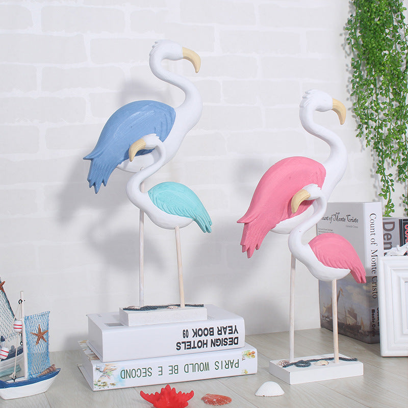 Creative Ins Wooden Flamingo-A Set - HOMYEA