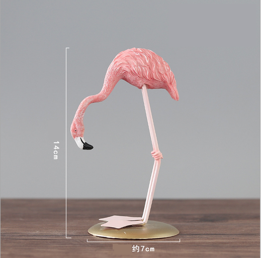 Creative Resin Flamingo Sculpture - HOMYEA