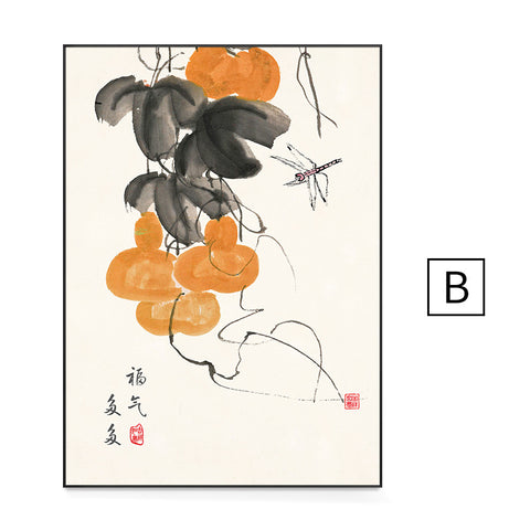 Chinese Fruit Wall Art - HOMYEA