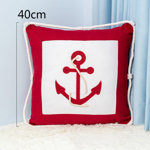 Cotton Iron Anchor Pillow - HOMYEA